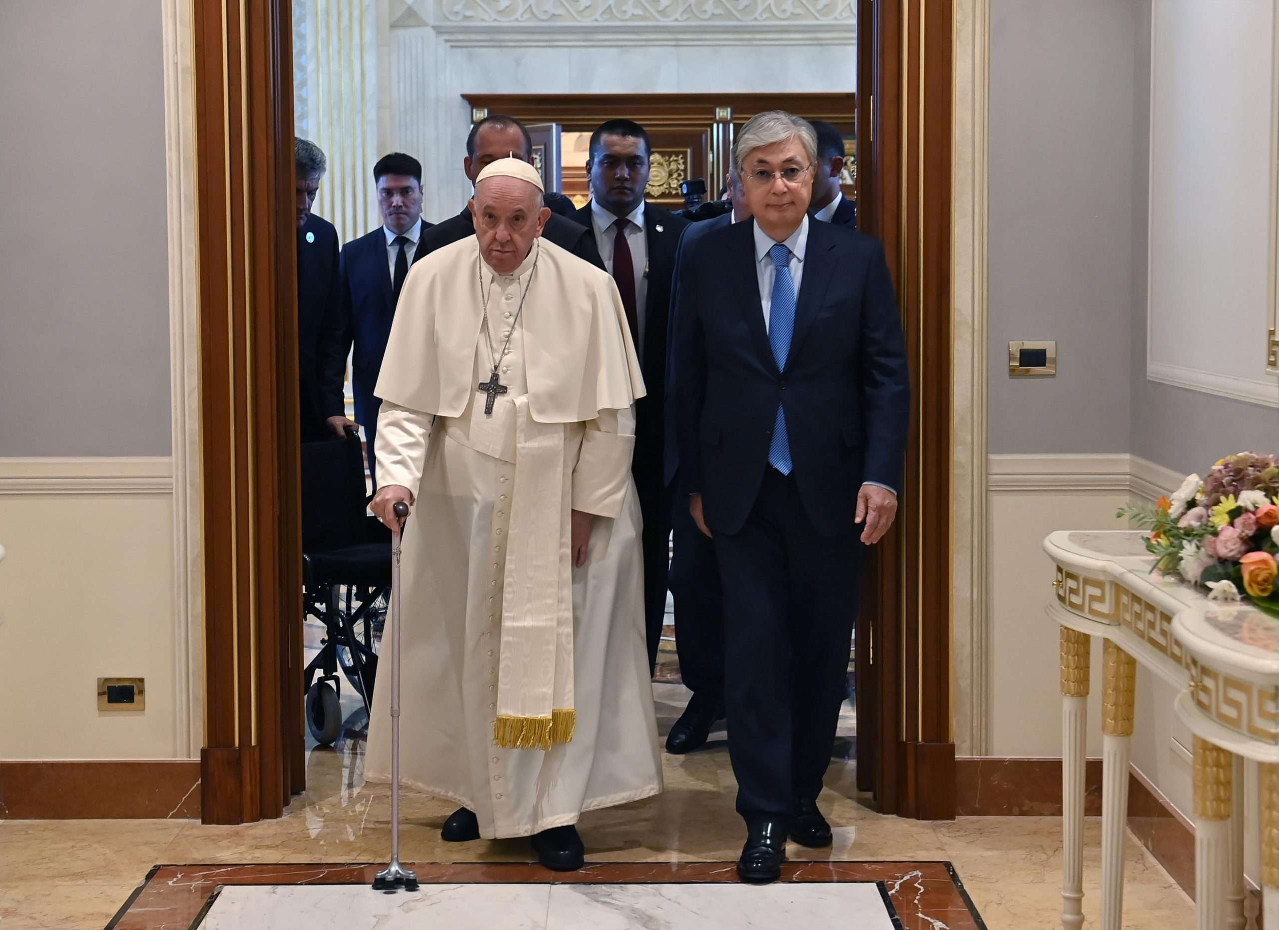 POPE FRANCIS AND KAZAKH PRESIDENT KASSYM JOMART TOKAYEV. scaled