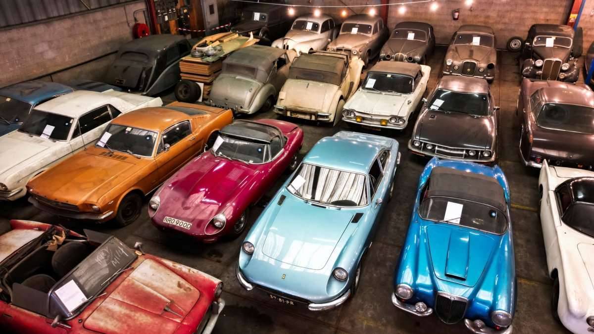 Secret car collection worth millions up for auction in The Netherlands
