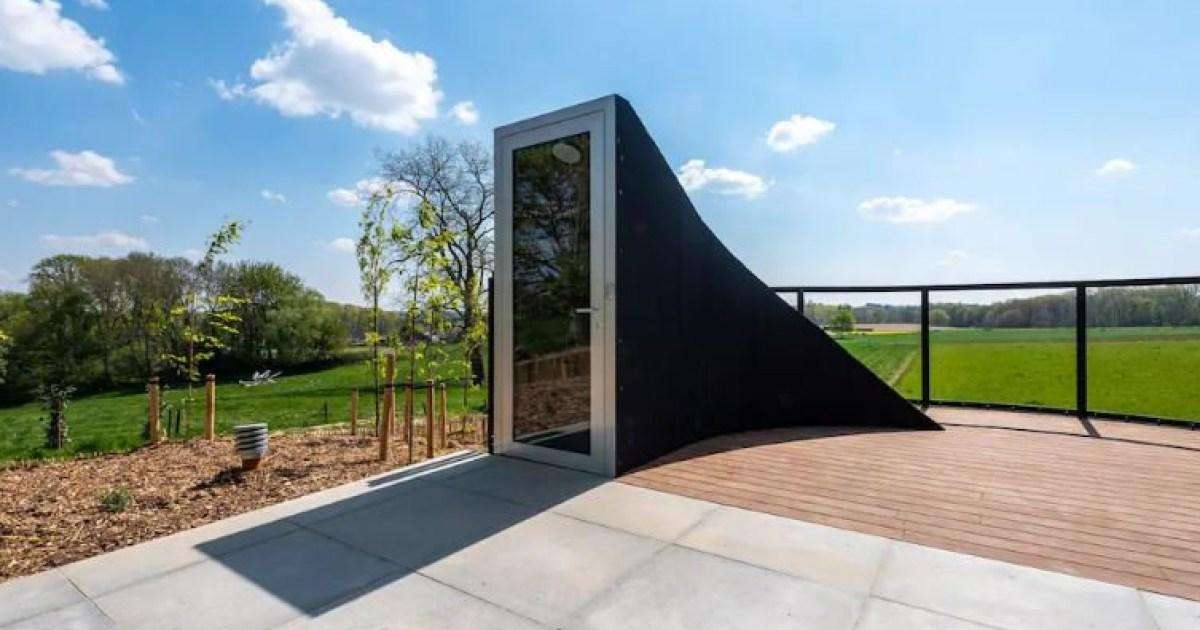 Futuristic door leads to one of the most spectacular Airbnbs we’ve ever seen
