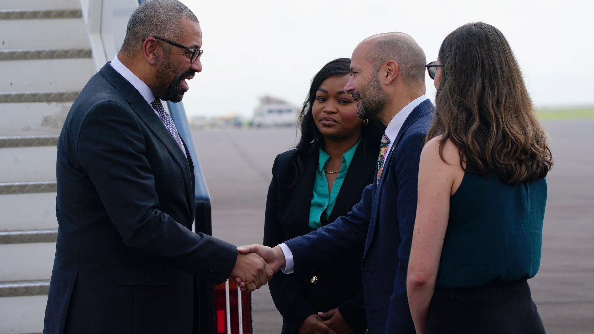 Home Secretary James Cleverly arrives in Rwanda to sign migration treaty to get flights going
