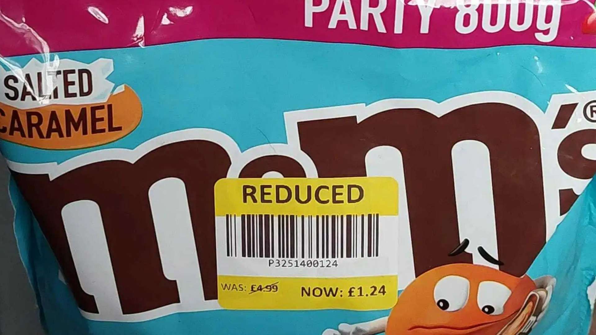 Chocolate lovers are racing to grab ‘party size’ bags of M&M’s that are being sold for just £1.24