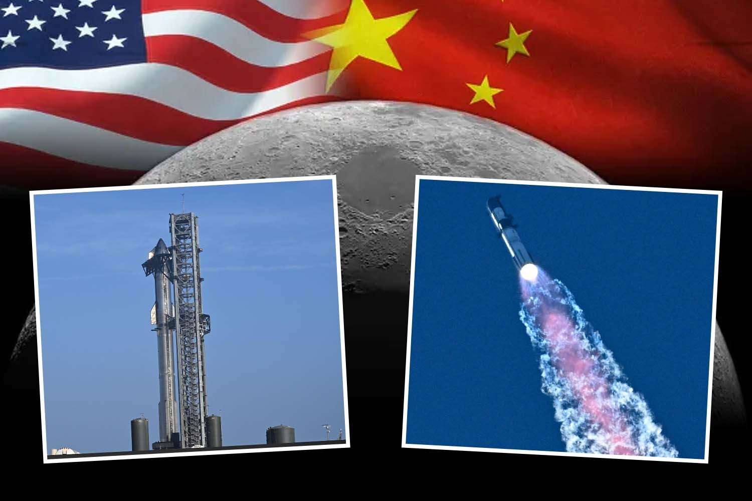Elon Musk’s SpaceX to blast ‘most powerful rocket ever built’ into space TODAY as US battles China for the moon