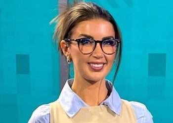 Sky Sports racing host Kate Tracey told she should ‘come with a health warning’ as she flashes legs in thigh-high boots