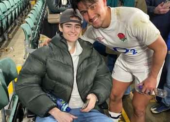 Terminally ill Navy veteran, 23, meets his rugby hero Marcus Smith after family’s heartfelt online plea