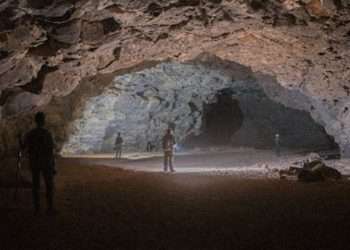 Ancient humans were ‘living inside lava tubes’ 7,000 years ago after lost artworks found in 4,800ft-long cave systems