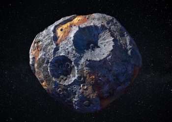 Nasa probe racing to 'golden asteroid' Psyche 'worth $10,000-quadrillion' using sci-fi blue 84,000mph electric thrusters