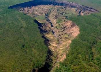 'Gate to Hell' crater that is a 'portal to 200,000-year-old ancient world' & belches prehistoric gas is getting BIGGER