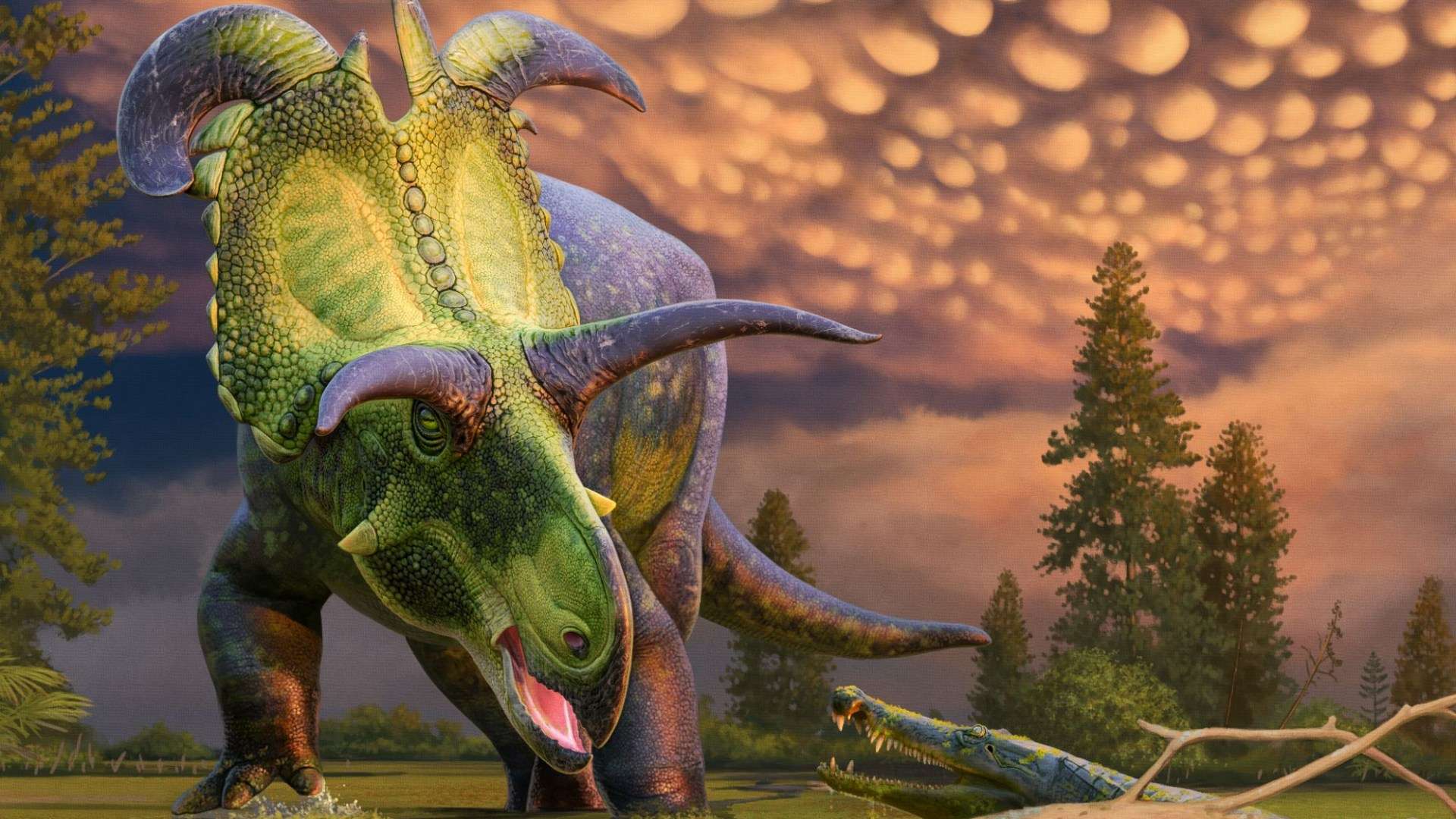 Fearsome new dinosaur discovered with FOUR colossal blade-like horns that roamed Earth 78 million years ago