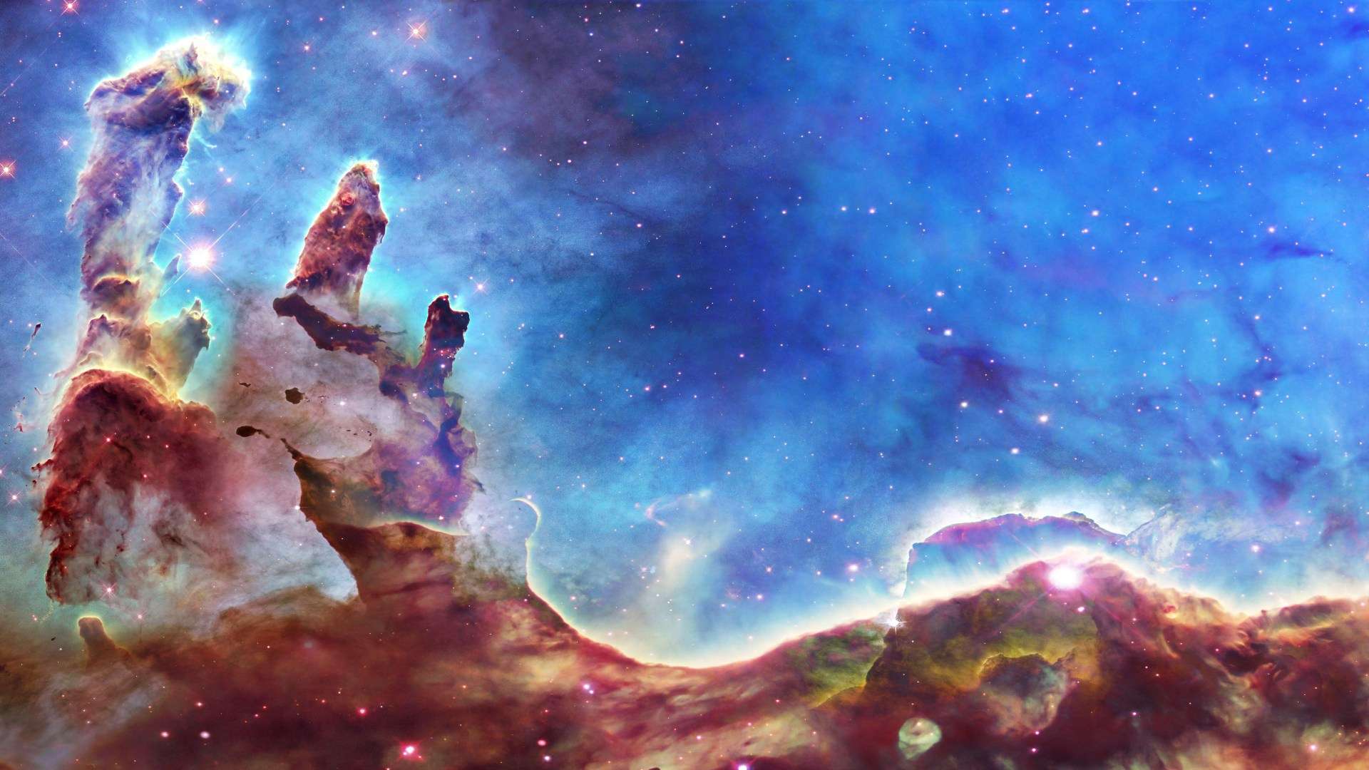 Watch breathtaking Nasa flight through 'Pillars of Creation' nebula in new 3D video
