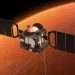 Watch breathtaking moment black sands around huge Mars crater are revealed by satellite orbiter in vast Martian desert