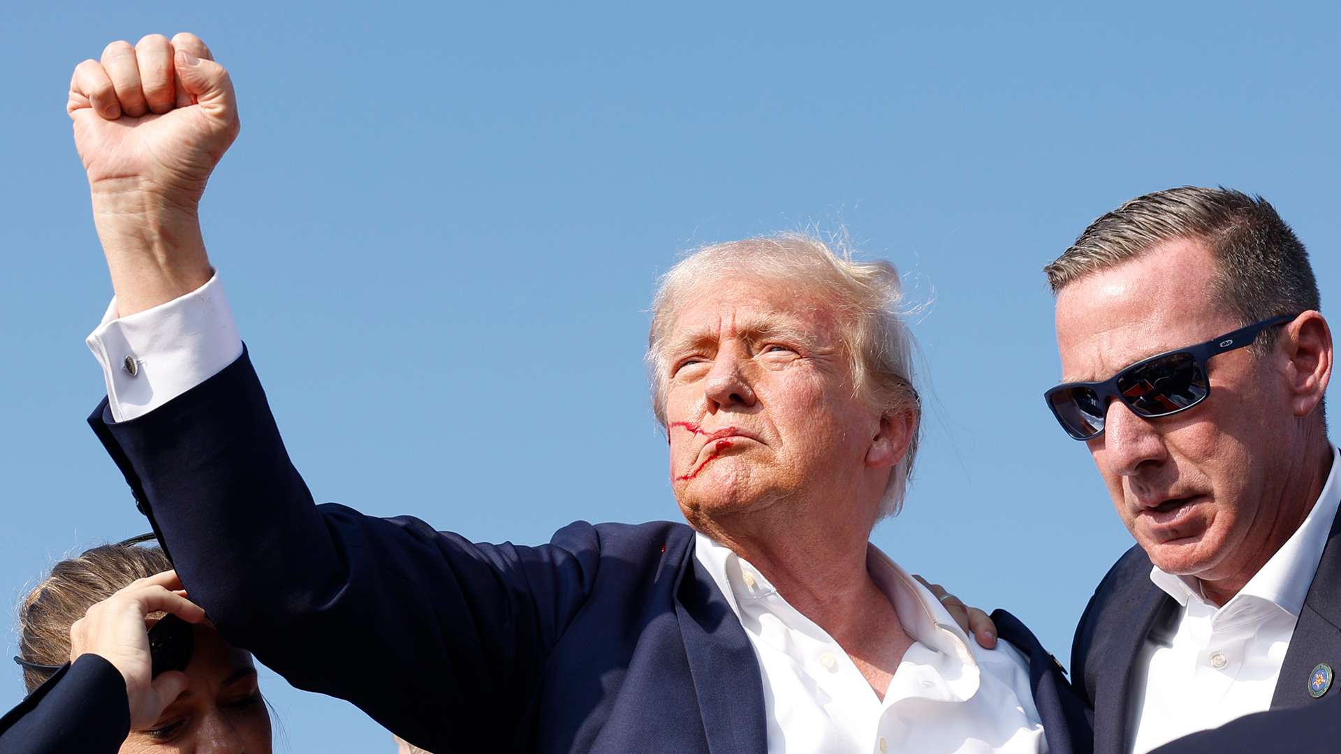 Defiant Trump says ‘we will fear NOT & remain resilient’ after assassination bid as he says ‘God alone’ saved his life