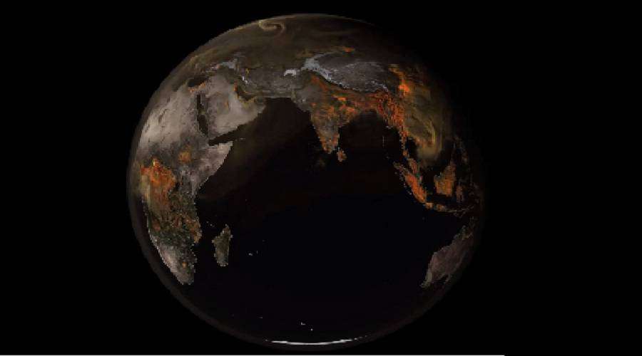 Scary video of NASA: Carbon dioxide cloud seen over India from space- Video