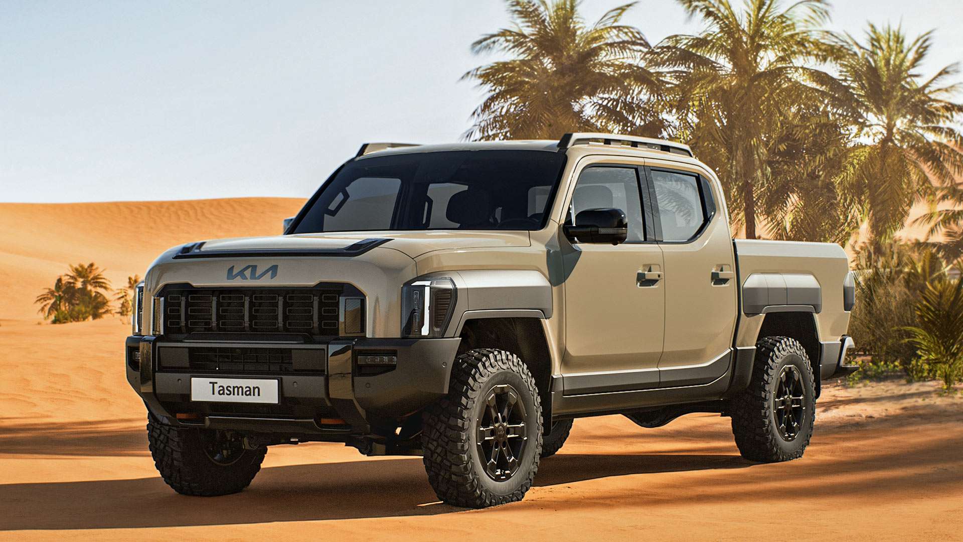 Futuristic new 2025 Tasman is Kia's first pickup truck