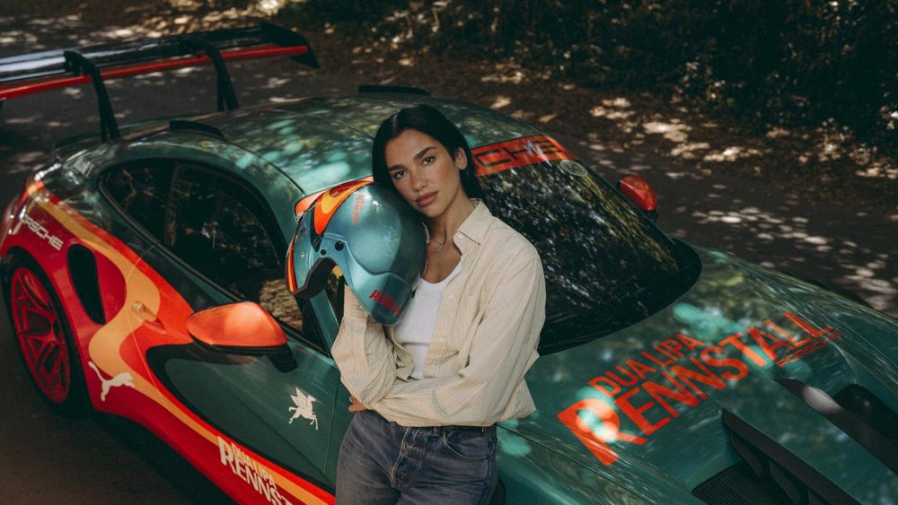Bid to own a porsche 911 gt3 designed by dua lipa