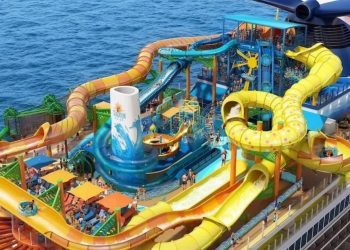 Gigantic £777,577,500 cruise ship with record-breaking water park to launch from UK