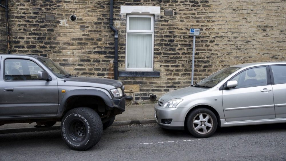 Your overbearing American pick-up truck doesn't belong on our tiny roads